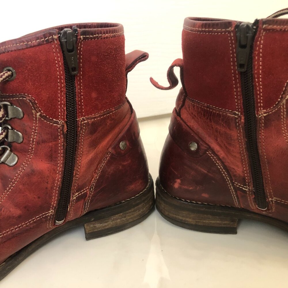 Taos Red Ringer Combat Boot Size 6-6.5 - Picture 6 of 8